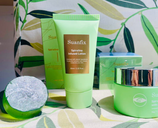 Spirulina-Infused Hydrating & Anti-Fungal Lotion – Moisturizing Lotion for Sensitive Skin, Deep Hydration & Fungal Protection (60 ml)