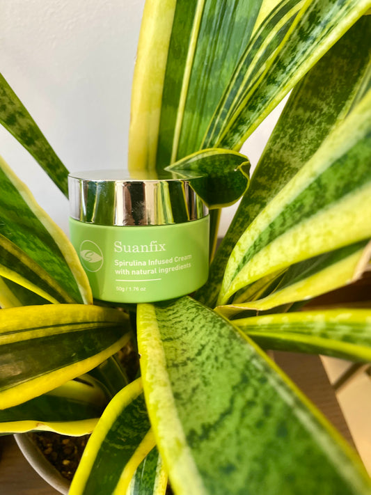 Spirulina-Infused Hydrating & Anti-Fungal Cream – 50 g (Glass Jar)